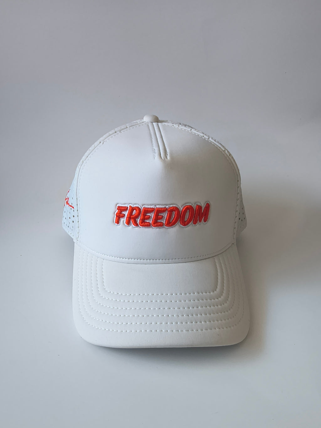 White Freedom Trucker cap