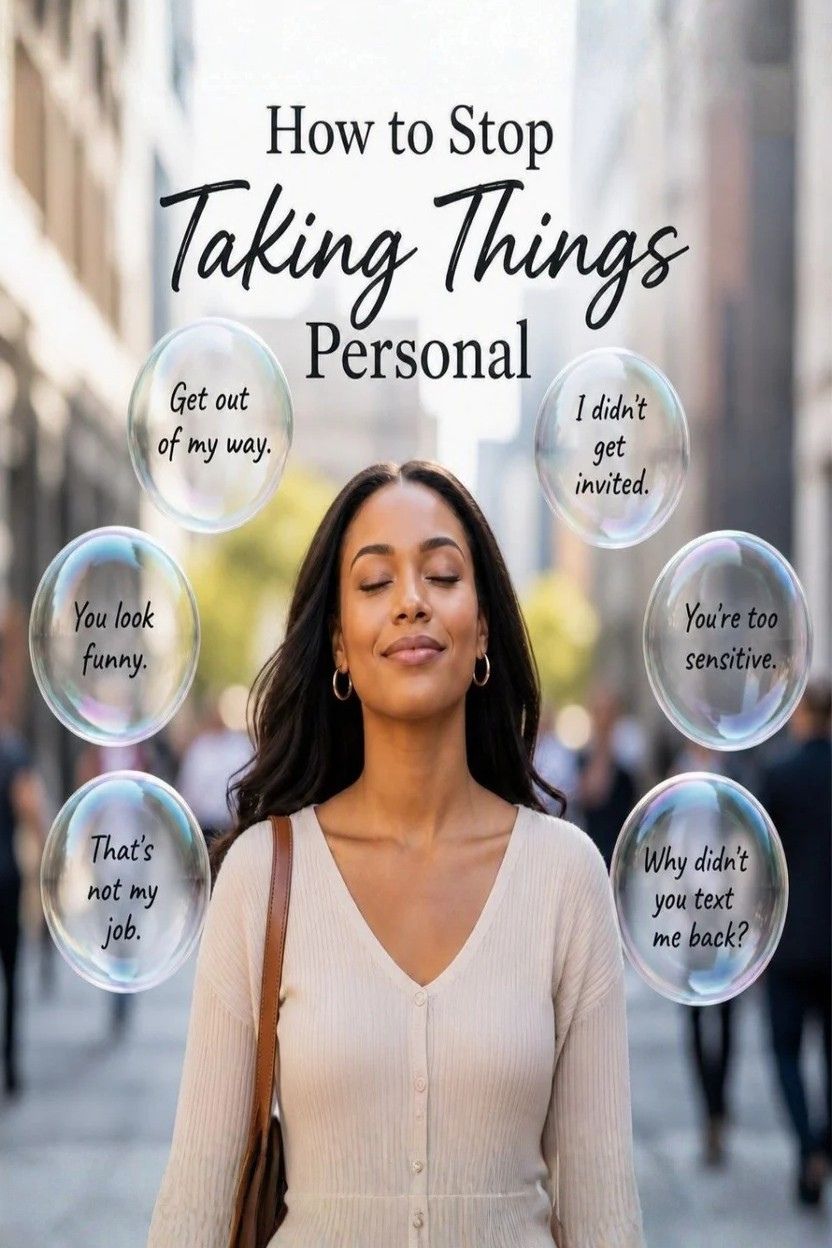 How To Stop Taking Things Personal